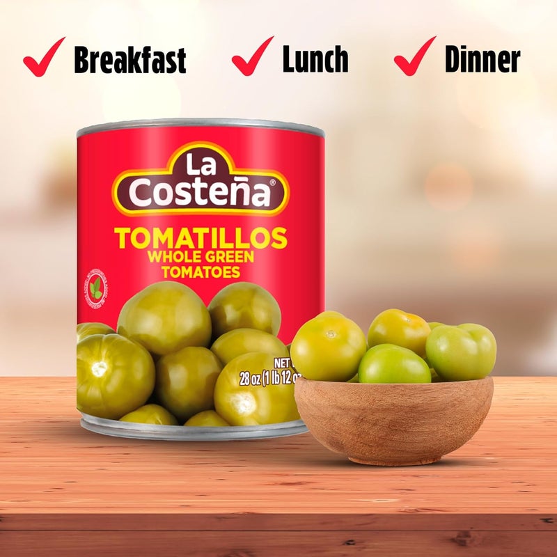 La Costeña Canned Tomatillos - Whole Green Tomatoes, 28oz, 3 Pack - Image 5